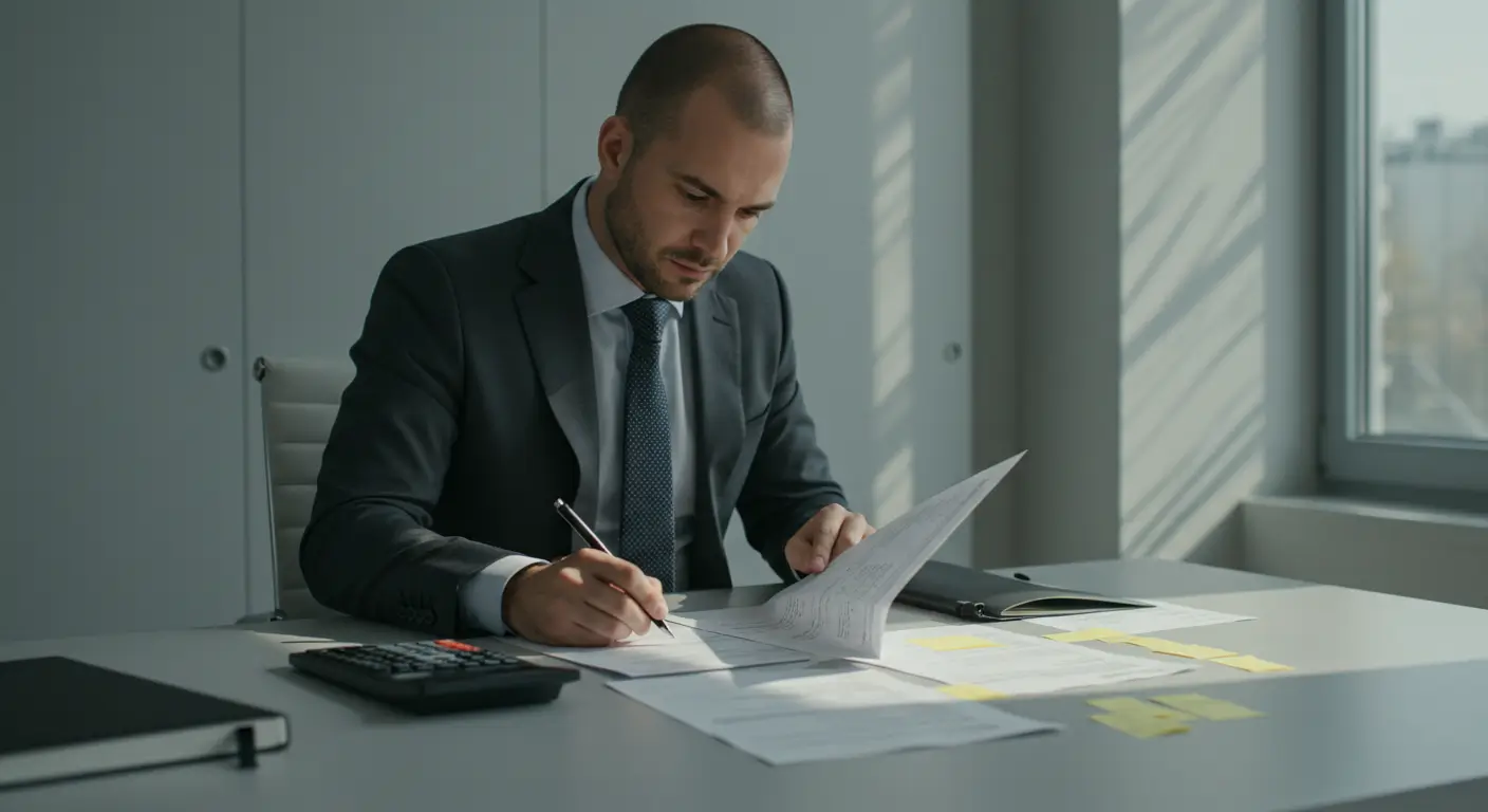 empresario fazendo contas