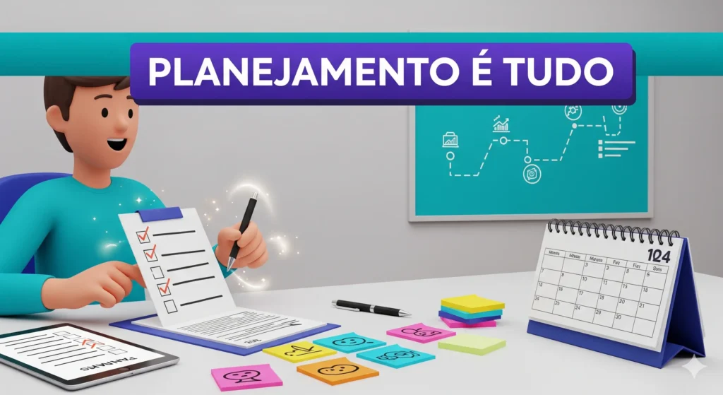 planejamento para postar vídeo no youtube