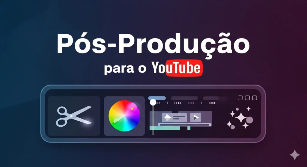 pós-produção de vídeo para o youtube